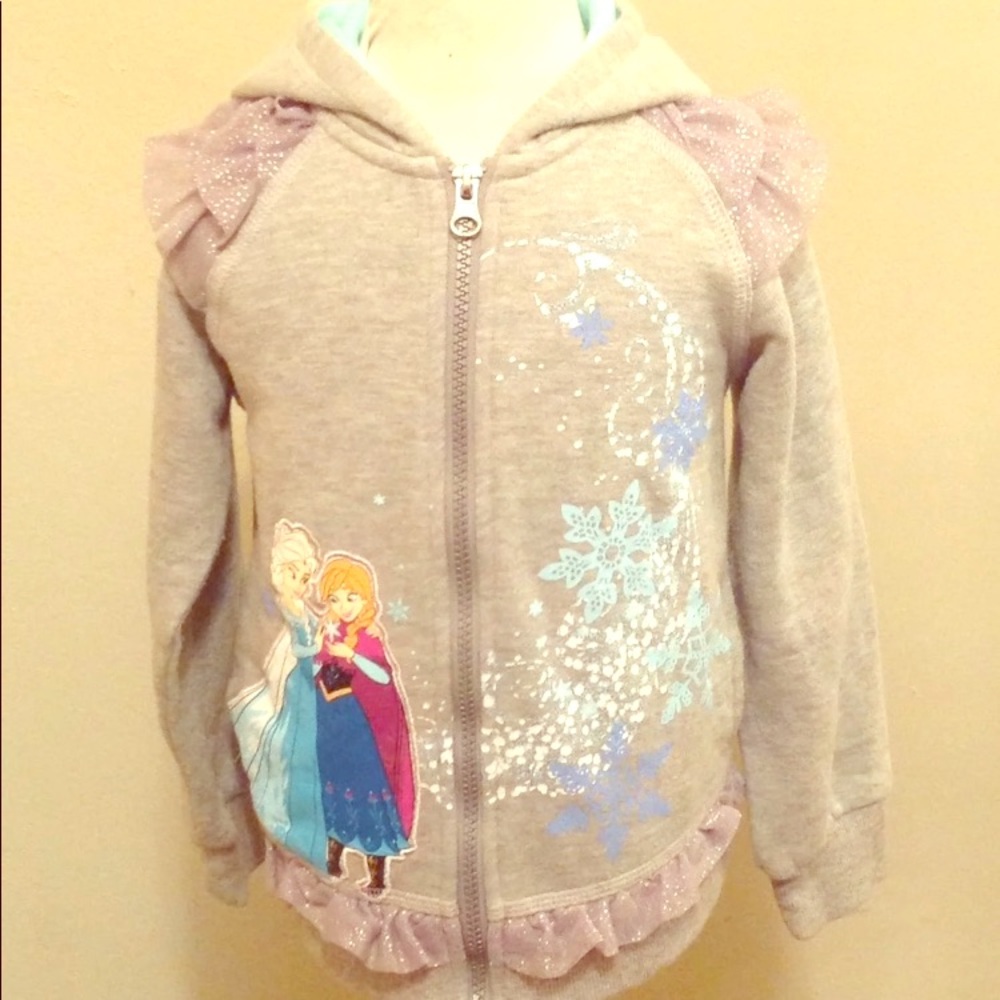 Disney Girls Frozen Hoodie Sweater, Size 4